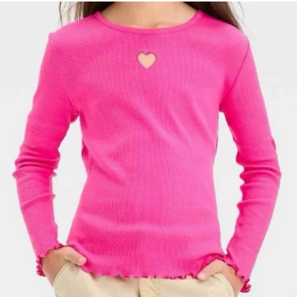 Bundle of Girls Art Class Tops, Sz Large 10/12, Pink Hearts, Green, Black Floral - Picture 6 of 14